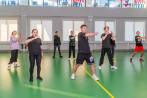 На базе Красноярского колледжа олимпийского резерва прошла открытая тренировка по Just Dance